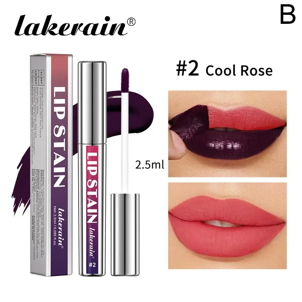 Lip Liner Stain, Peel Off Lip Liner & Lip Gloss, Long Lasting Waterproof Matte Color and Glossy Shine, Transfer-Proof Lip Makeup Peaceful Pleasures Health and Wellness 02 Cool Rose