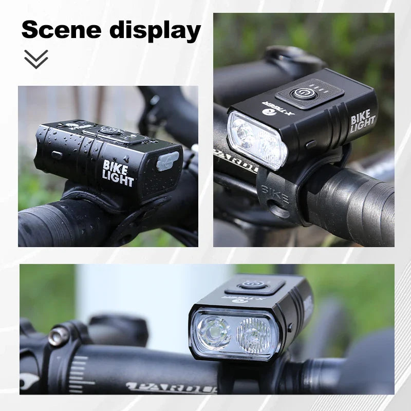 X-TIGER 1200LM USB Rechargeable Bike Headlight | IPX6 Waterproof