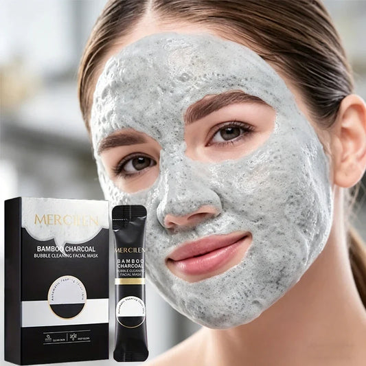 Bamboo Charcoal Bubble Facial Mask – Deep Clean & Moisturizing Bubble Face Mask Oasis Select 10pcs