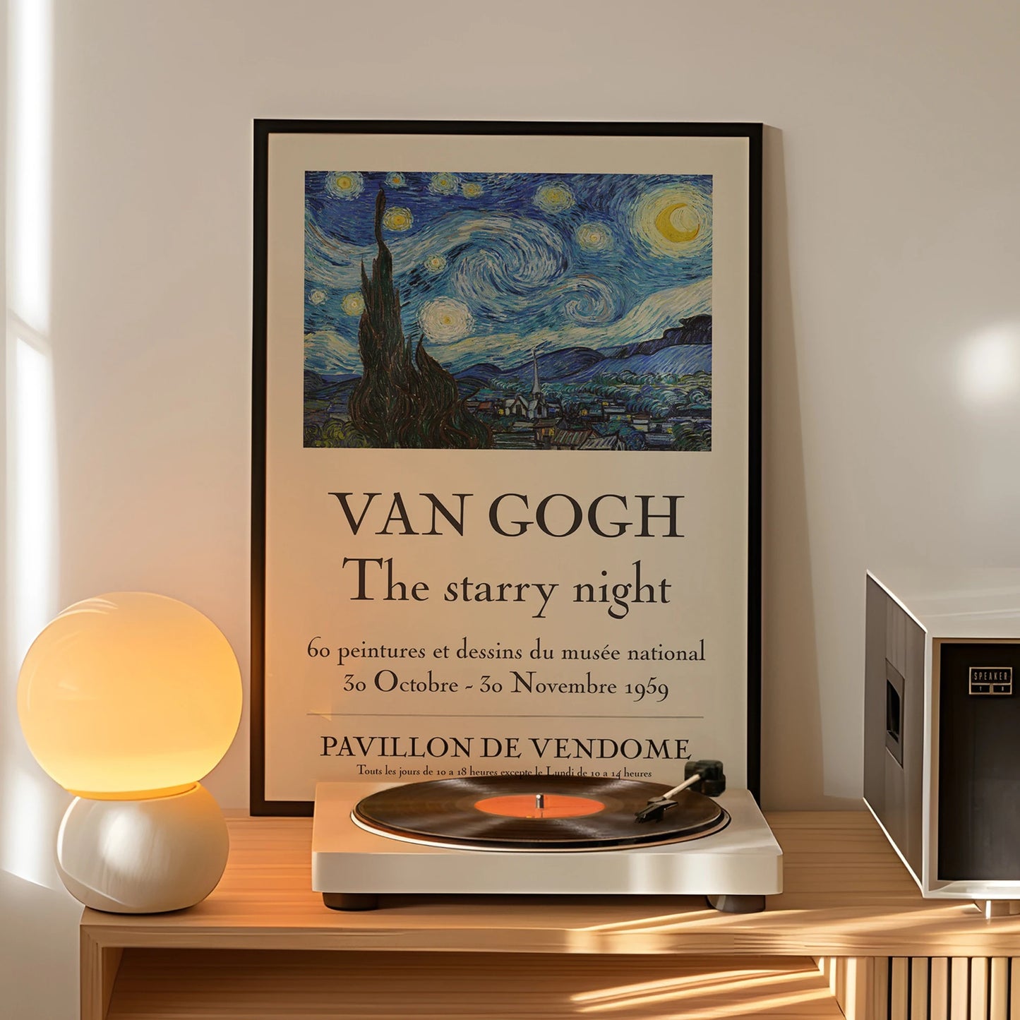 Van Gogh Starry Night Canvas Wall Art Print | Room Decor