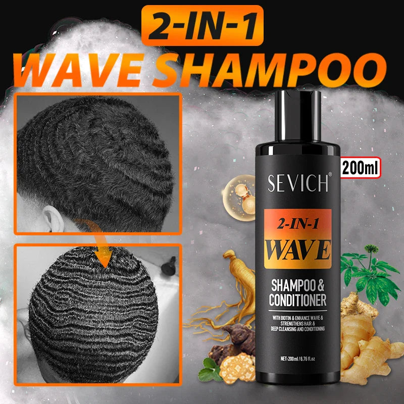 Sevich 200ml Waves Pomade – Deep Clean, Biotin & Strong Hold