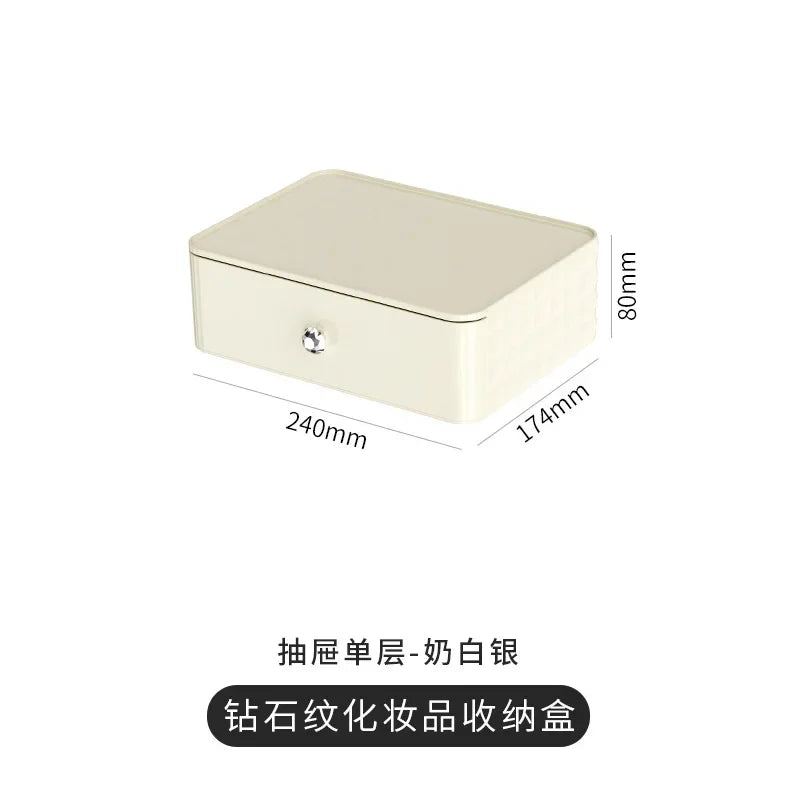 Luxury Transparent Makeup Storage Box with Drawers – Dustproof