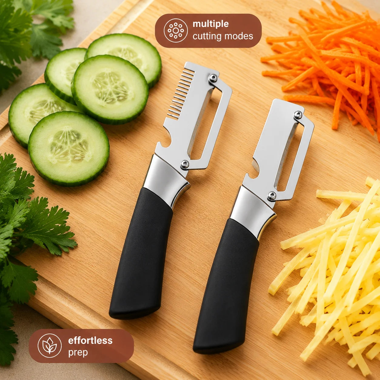 Sugarcane Peeler Knife – Stainless Steel with Bottle Opener