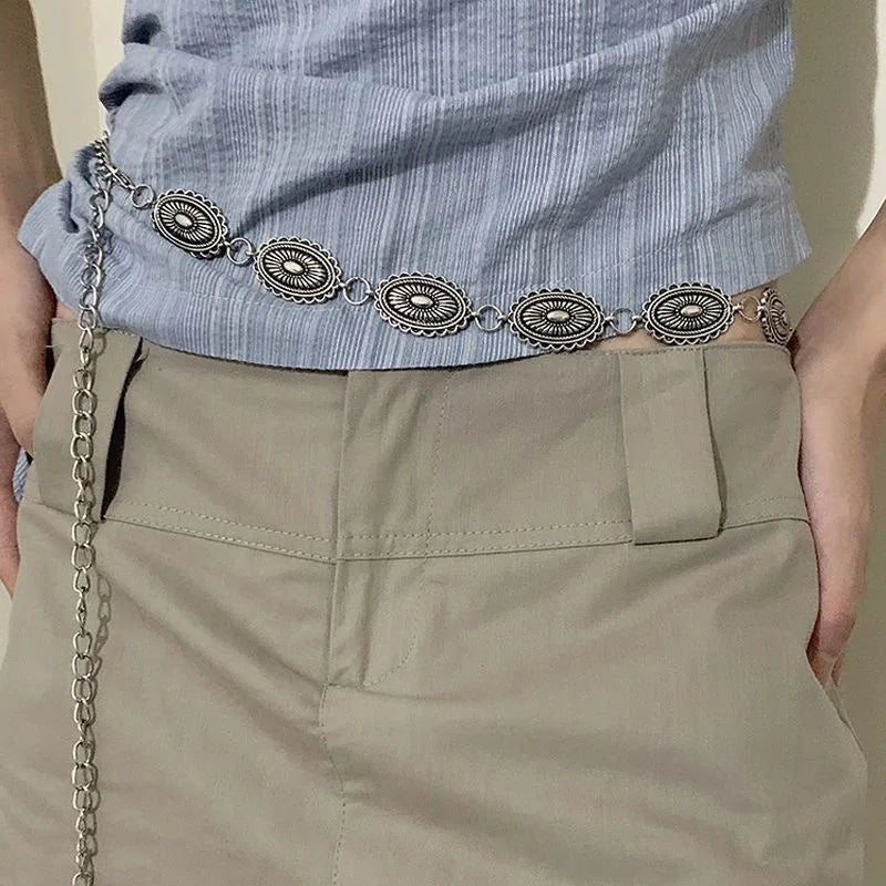 Retro Butterfly Metal Waist Chain Belt for Women | Summer Fashion