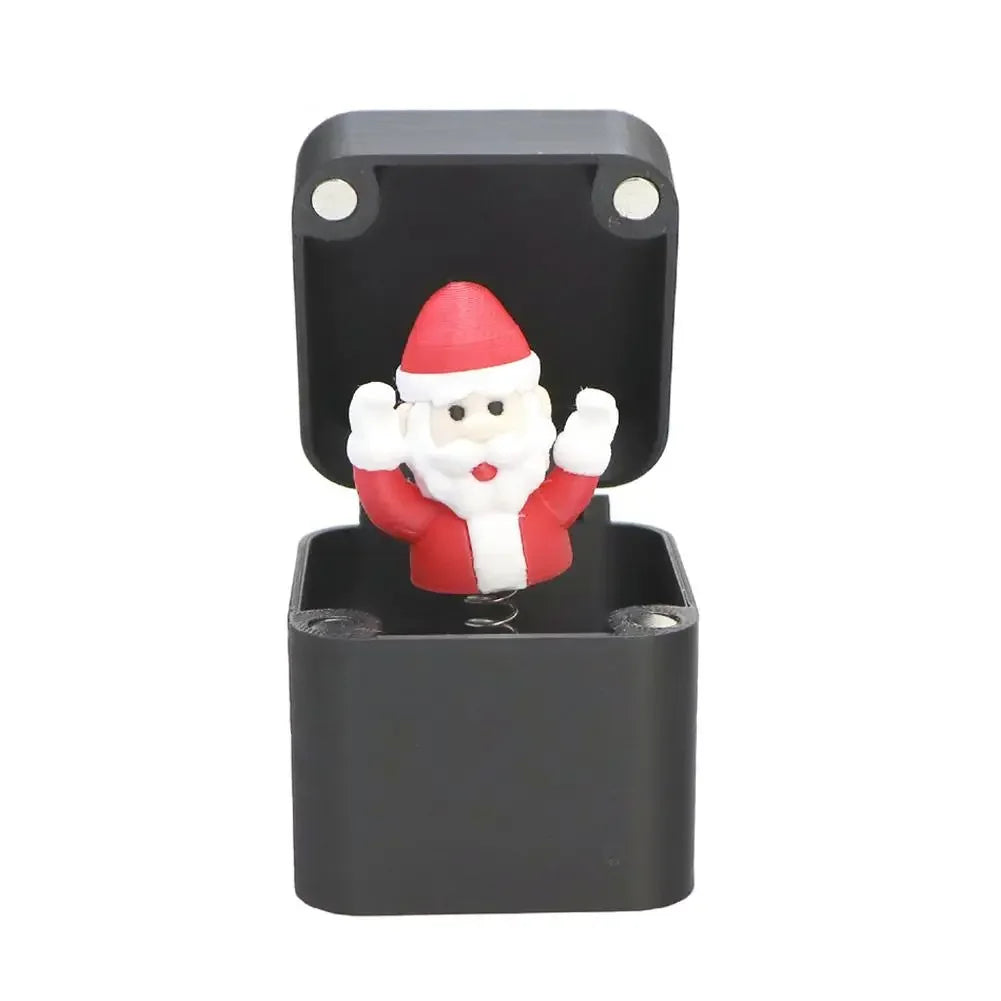 Christmas Middle Finger In A Box Prank Figure Home Party New Year Bouncing Character Statue Decoration Prop Special Special Gift Peaceful Pleasures Health and Wellness 06