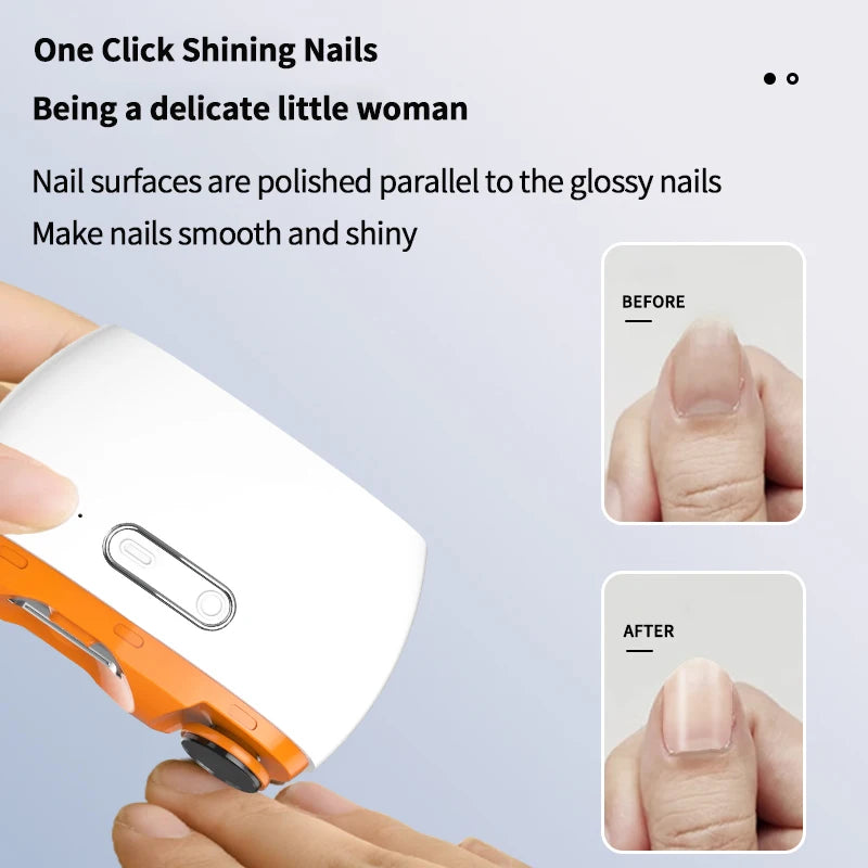 Intelligent nail trimming assistant, rechargeable electric trimmer, with automatic speed adjustment and splash-proof design Peaceful Pleasures Health and Wellness