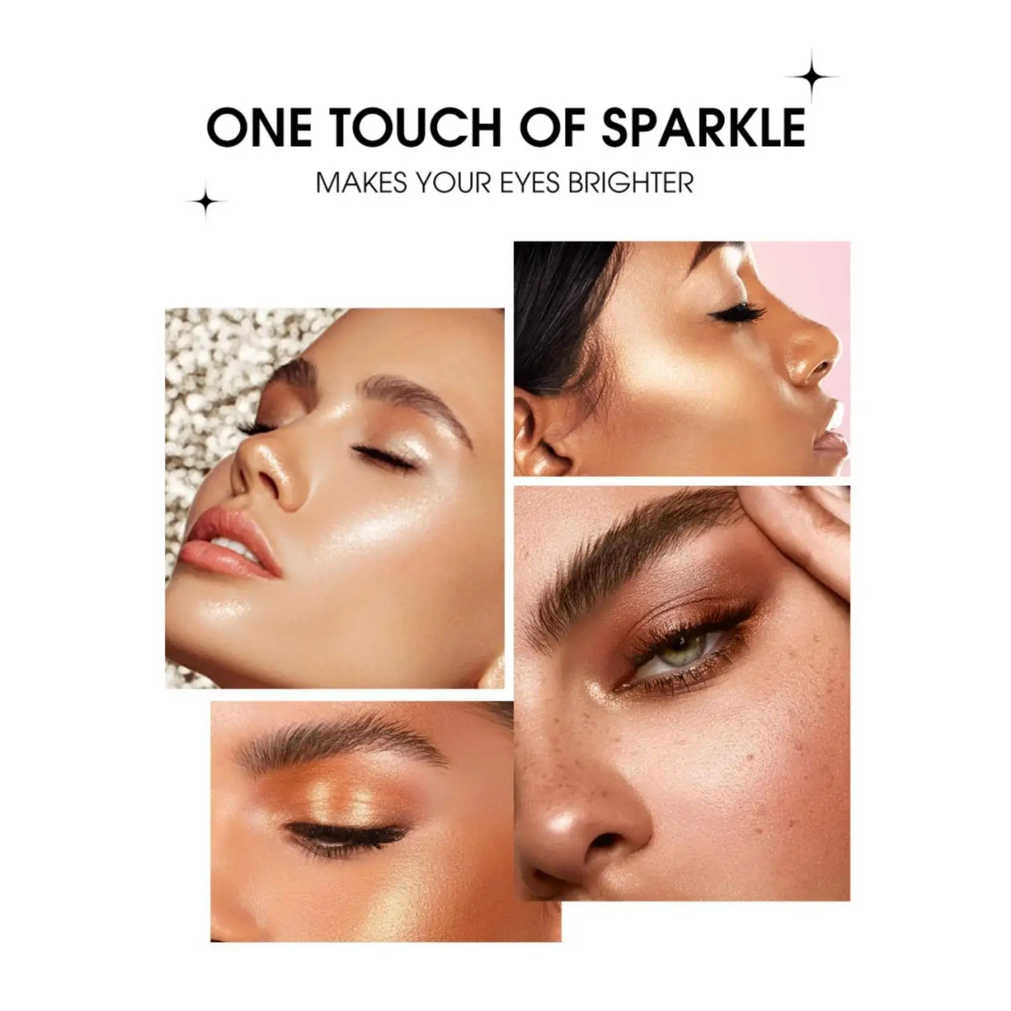 Langmanni 16 Metallic Eyeshadow Sticks – 8 Colors, Waterproof