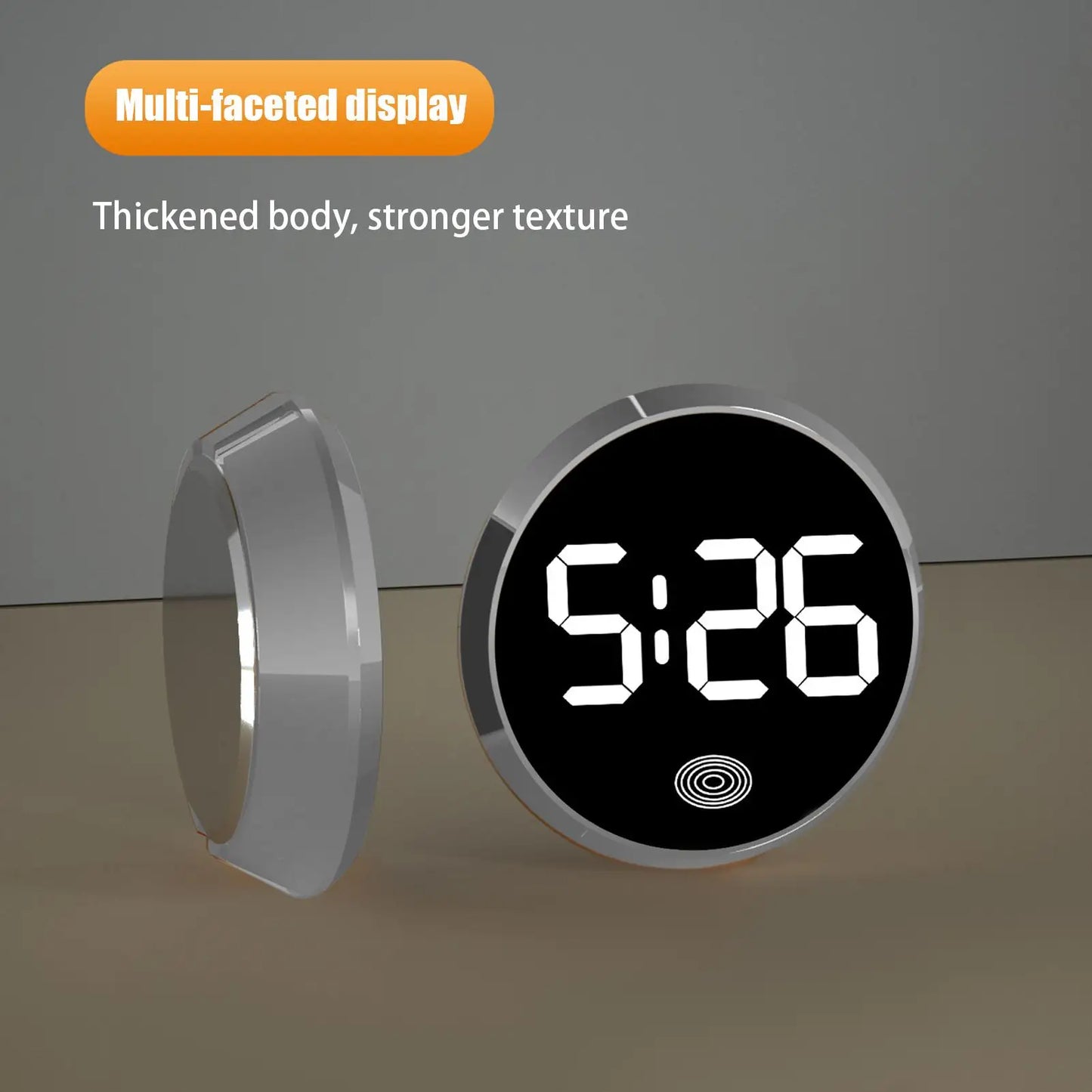 Fashionable LED Car Clock Touch-Control Dashboard Watch, LED Display Light for Fridge RV Classroom Travel Vehicle Supplies Peaceful Pleasures Health and Wellness