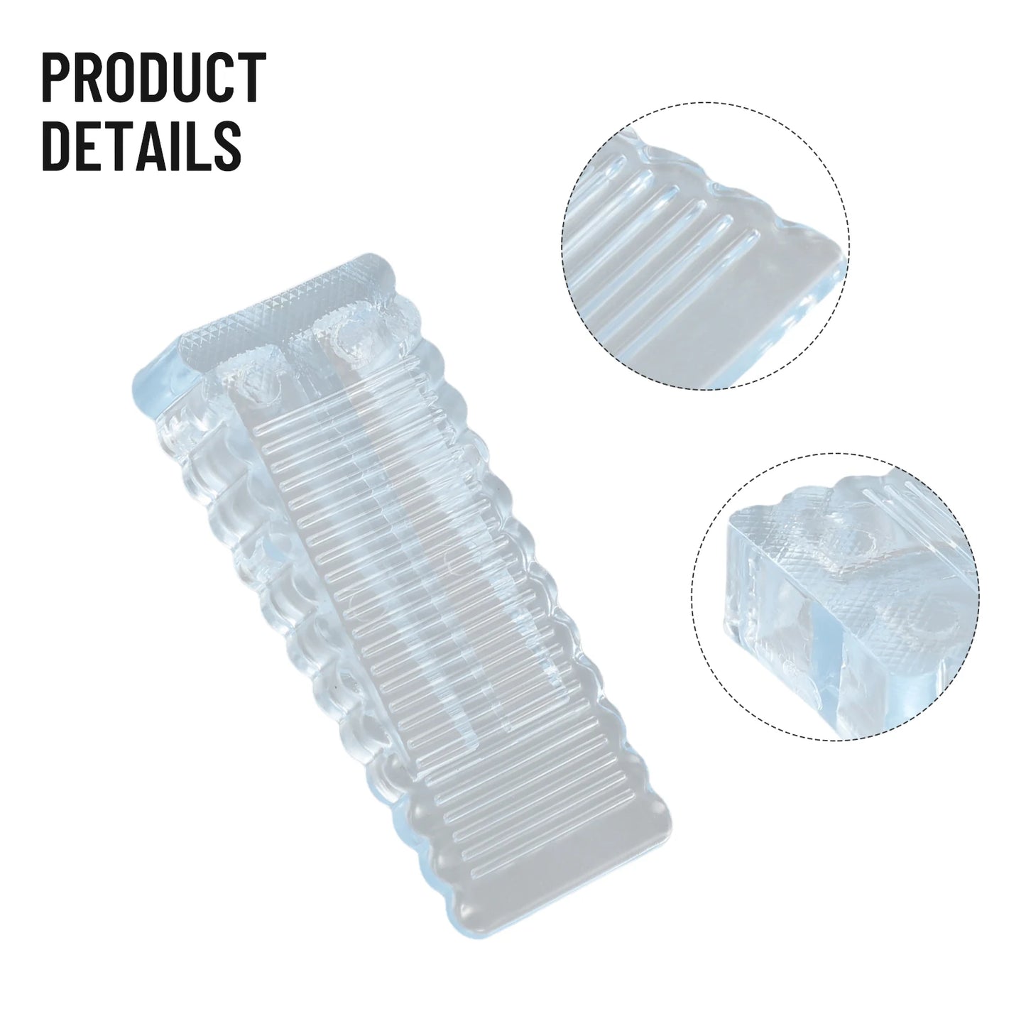 1X Rubber Door Stopper Home Anti-collision Safety Silicone Anti Slip