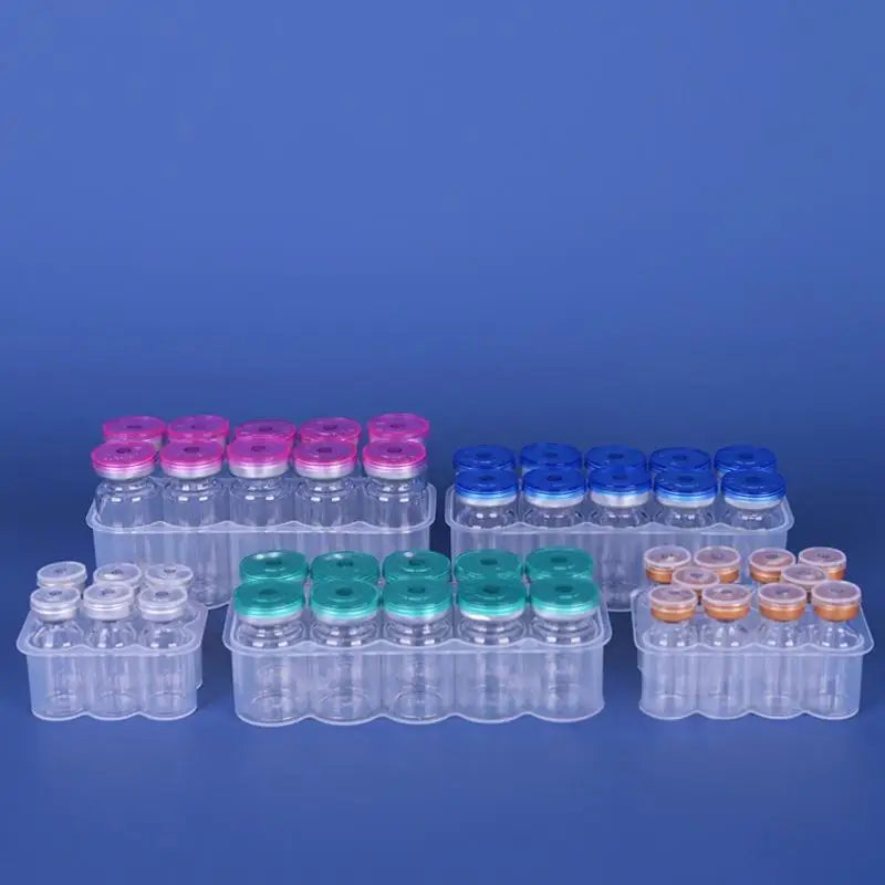 5PCS 3/5/7/10mL Vial Storage Case Stackable Plastic Microtube Storage Box Clear Freezer Tube Box Diabetic Supplies Peaceful Pleasures Health and Wellness