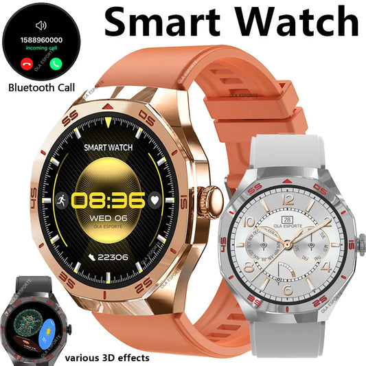 2025 New Smart Watch Men Women AMOLED HD Screen GPS Tracker Bluetooth Call Waterproof 3D Menu Fashion SmartWatch for Android IOS Peaceful Pleasures Health and Wellness