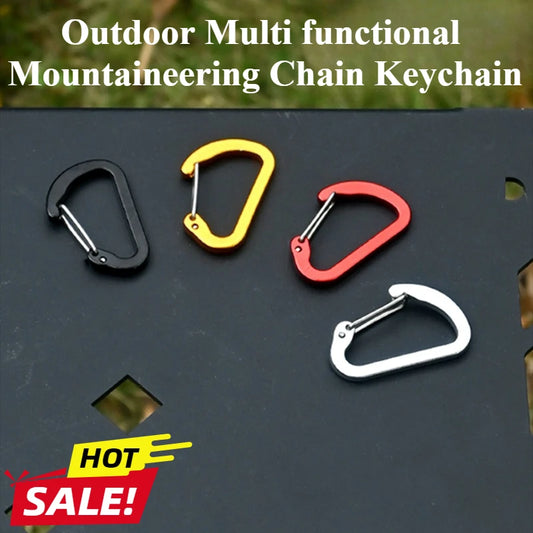 3-Pack D-Ring Carabiner Clips | Aluminum Keychain Buckle Set Carabiner Clip Set Peaceful Pleasures Health and Wellness