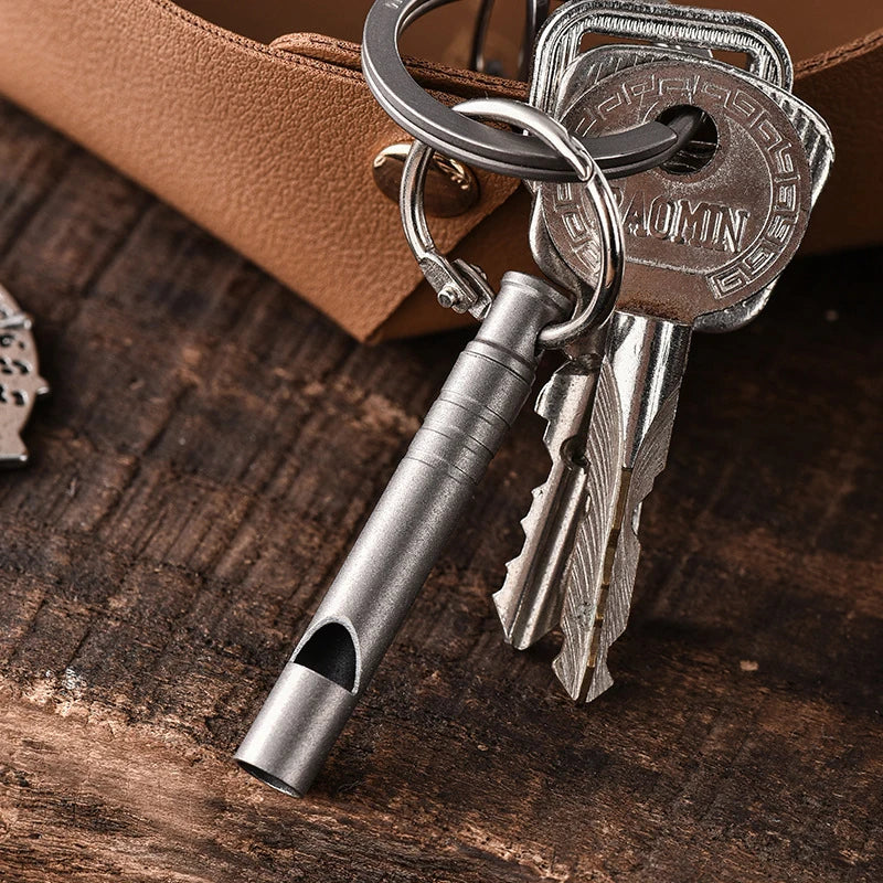 Titanium Survival Whistle – Emergency Camping & Hiking Gear