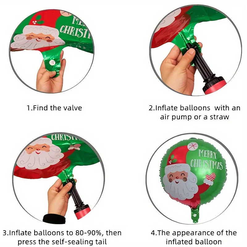 Large Christmas Foil Balloons – Santa Snowman Elk Decorations
