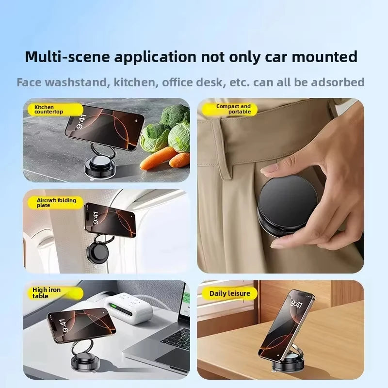 360° Rotating Magnetic Phone Holder, Foldable & Retractable, Universal Compatibility for iPhone 16/15/14/13/12 Peaceful Pleasures Health and Wellness