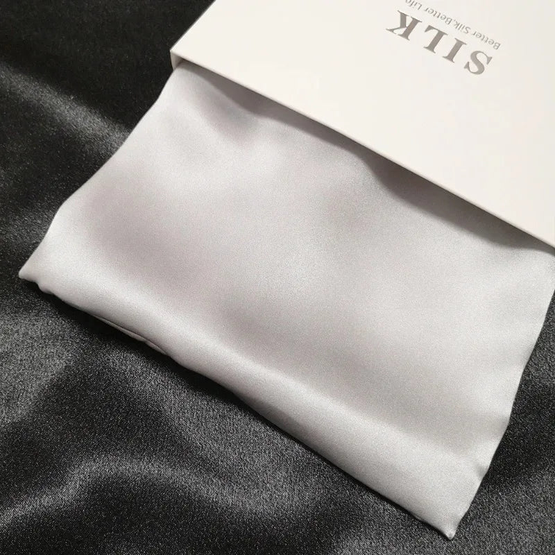 22 Momme 100% Mulberry Silk Pillowcase - Double Sided Solid Pure Silk Pillow Cover with Hidden Zipper - Grade 6A Luxury Bedding Peaceful Pleasures Health and Wellness