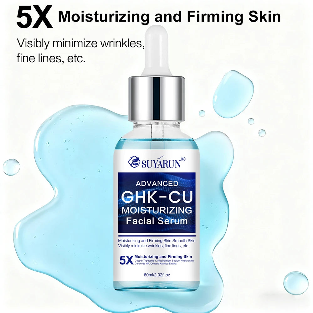 SUYARUN GHK-CU serum - Anti-aging facial moisturizer, firming and moisturizing for all skin types, suitable for men and women. Peaceful Pleasures Health and Wellness