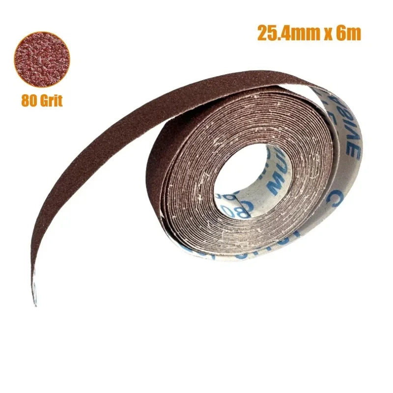 Abrasive Sandpaper Roll 6M x 25cm – Grit 80 to 600 Emery Cloth Peaceful Pleasures Health and Wellness Single Roll P80