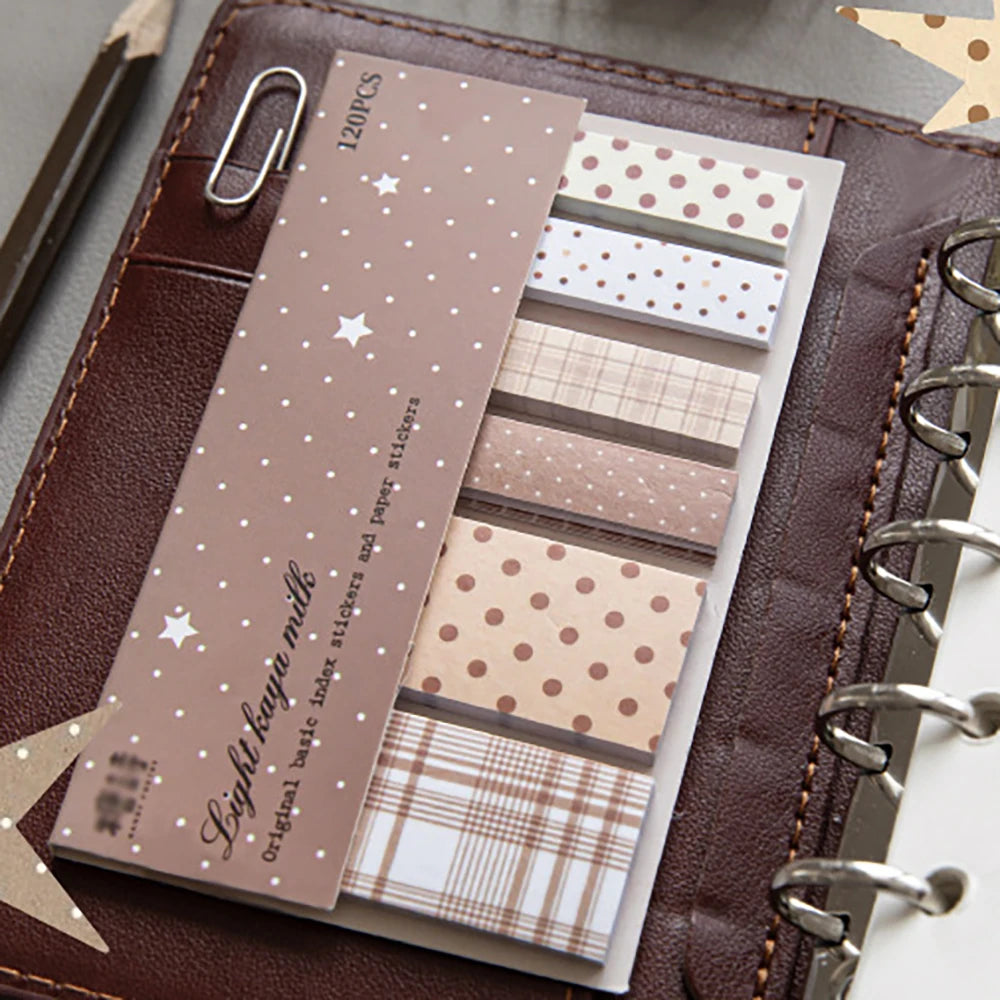 Index Stickers Polka Dot Striped Elements Basic Accounting Materials
