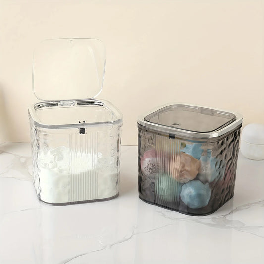 Laundry & Dishwasher Pods Container – Waterproof Square PET Storage Box for Laundry Room Organization Peaceful Pleasures Health and Wellness