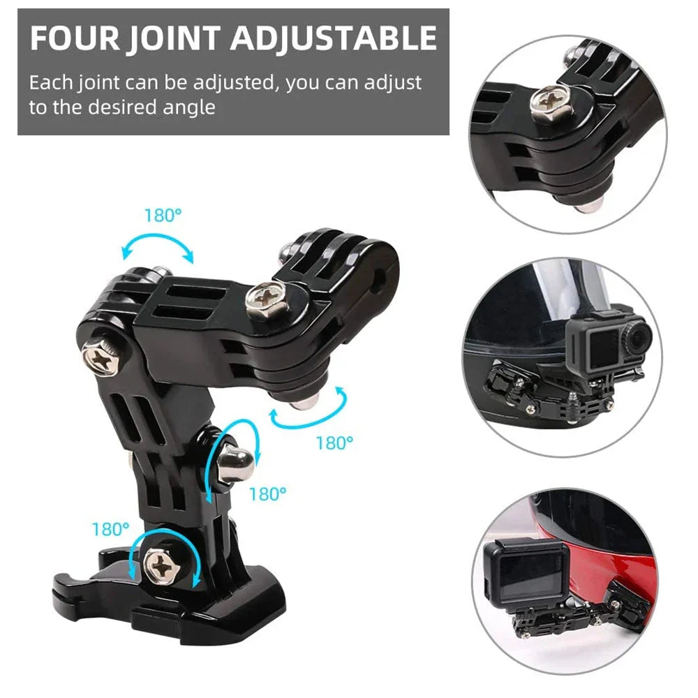 Motorcycle Helmet Chin Mount Kit for GoPro & Action Cameras