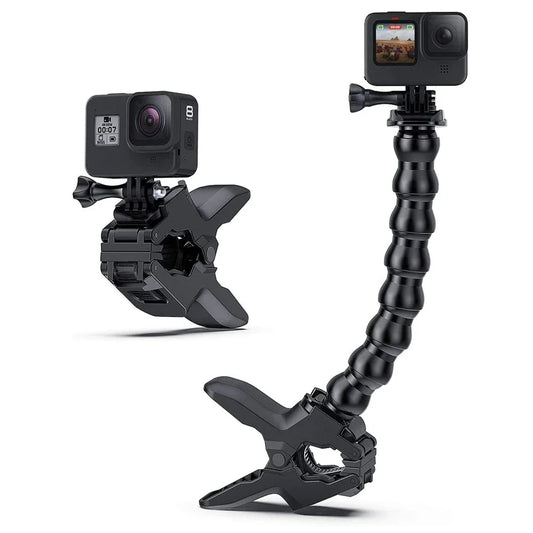 Flex Clamp Gooseneck Mount for GoPro Hero 12 11 Insta360 DJI Action Camera Mount Oasis Select