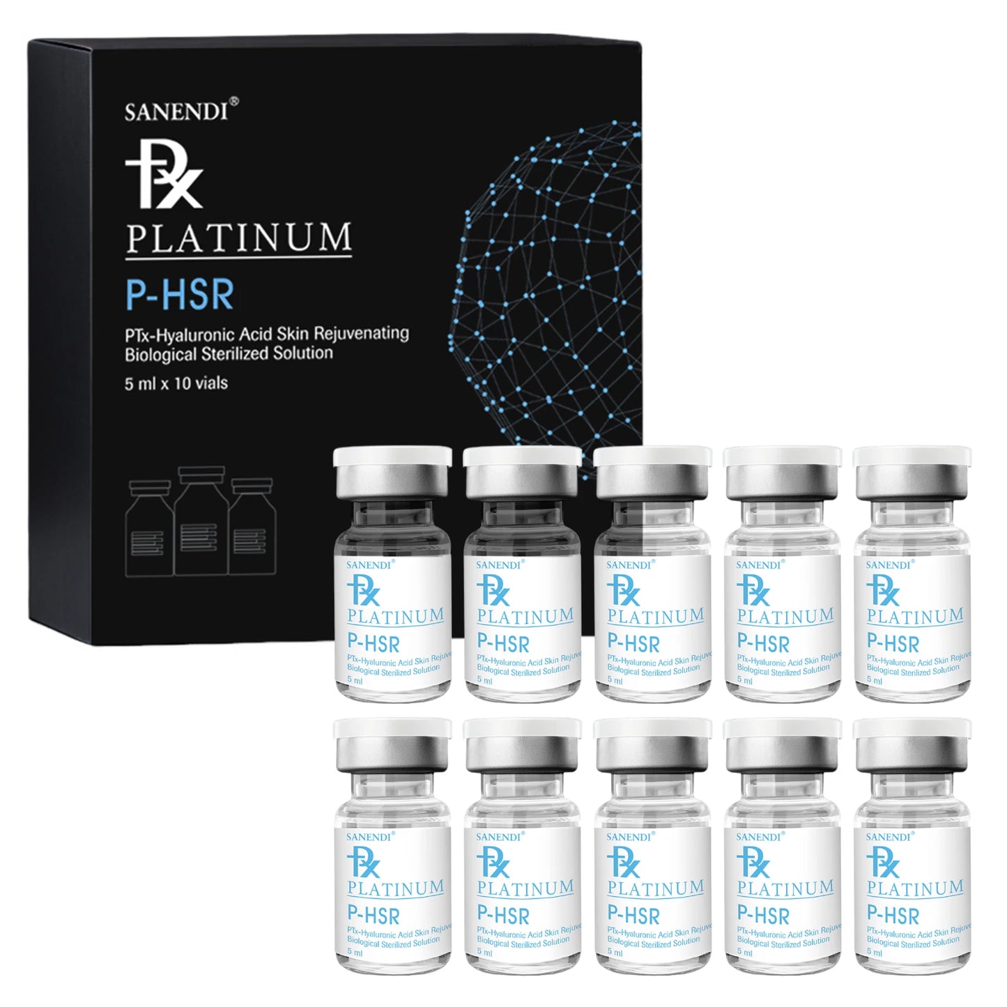 SANENDI Korean Skin Care Set – Hyaluronic Acid, Salmon DNA & Glow