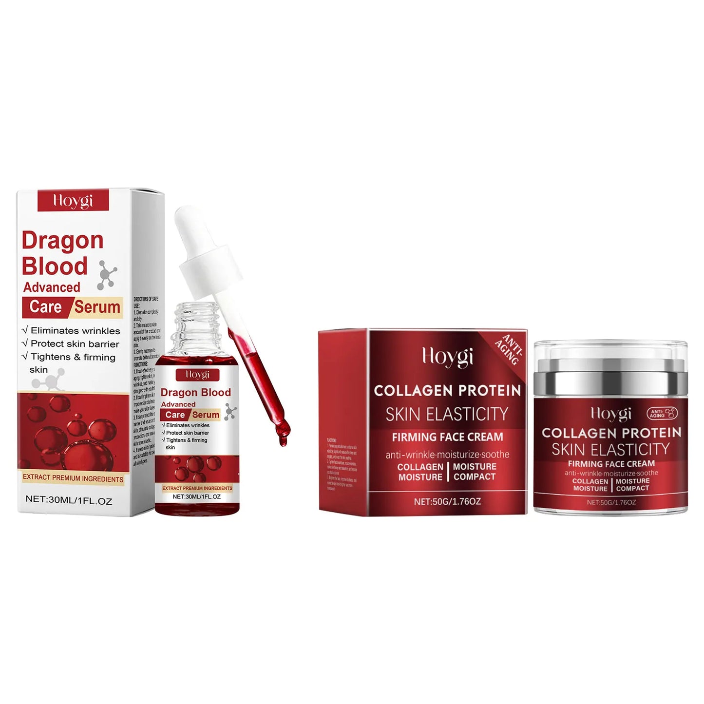 Dragon Blood Serum Repair Skin Barrier Smoothing Rejuvenation Nicotinamide Essence Firming Face Cream Relieve Dryness Skin Care Peaceful Pleasures Health and Wellness All