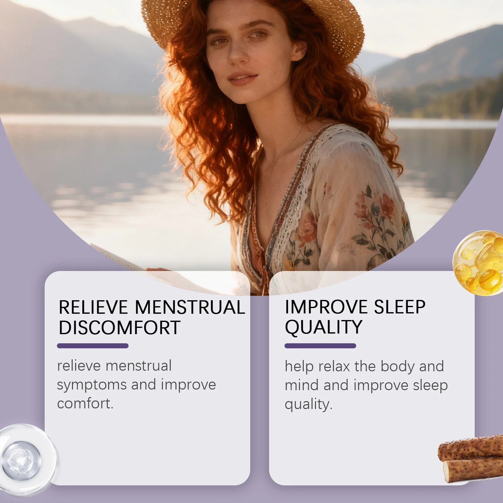 Wild Yam Cream Help Hormone Balance Soothing Menopause Stress Reduce Hot Flashes Women Body Balance Support Body Relief Creams Peaceful Pleasures Health and Wellness