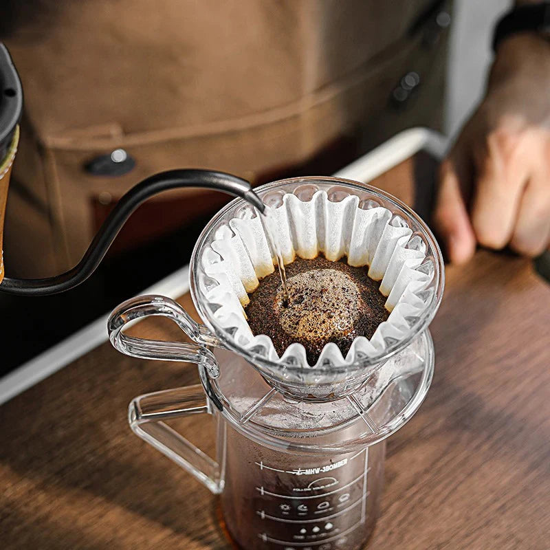 50pcs/Set White Coffee Filters Single Serving Paper for Coffee Machine 1-4 cups White Filter Paper Cake Cup Coffee Paper Filter Peaceful Pleasures Health and Wellness