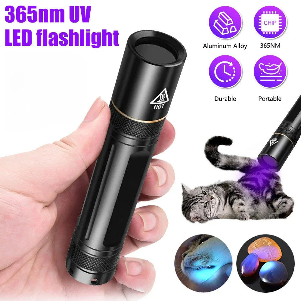POCKETMAN 5W 365nm UV Blacklight Flashlight | Stain & Leak Detector