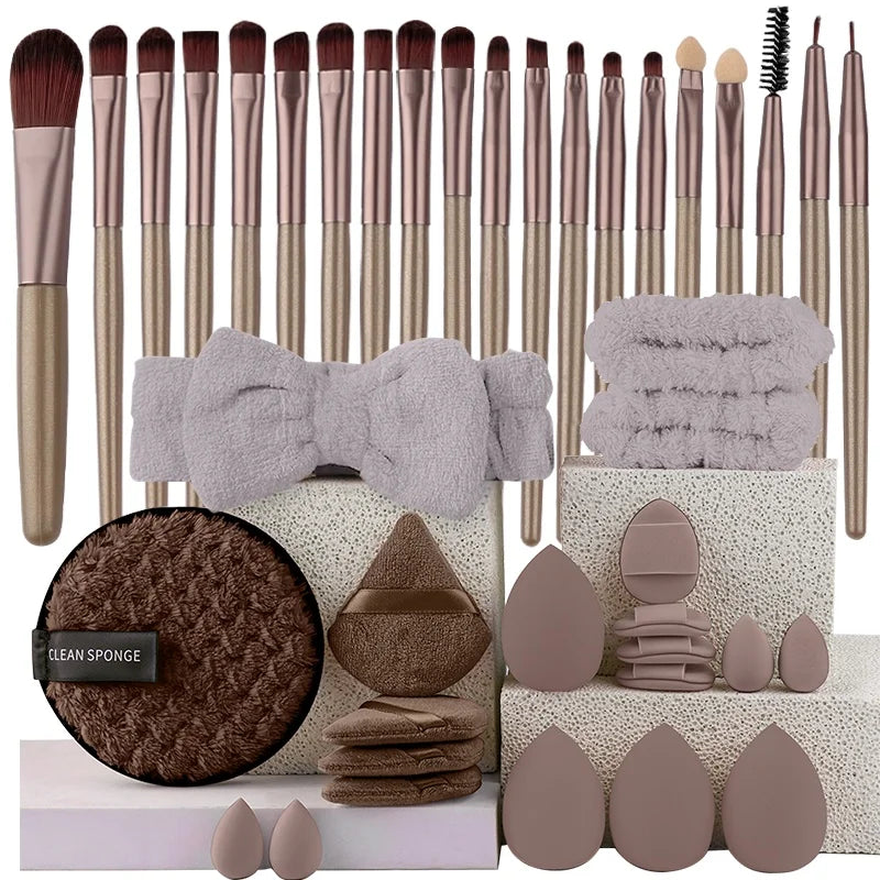 RUNTOIN 20Pcs Eye Makeup Brush Set – Eyeshadow & Smudge Kit