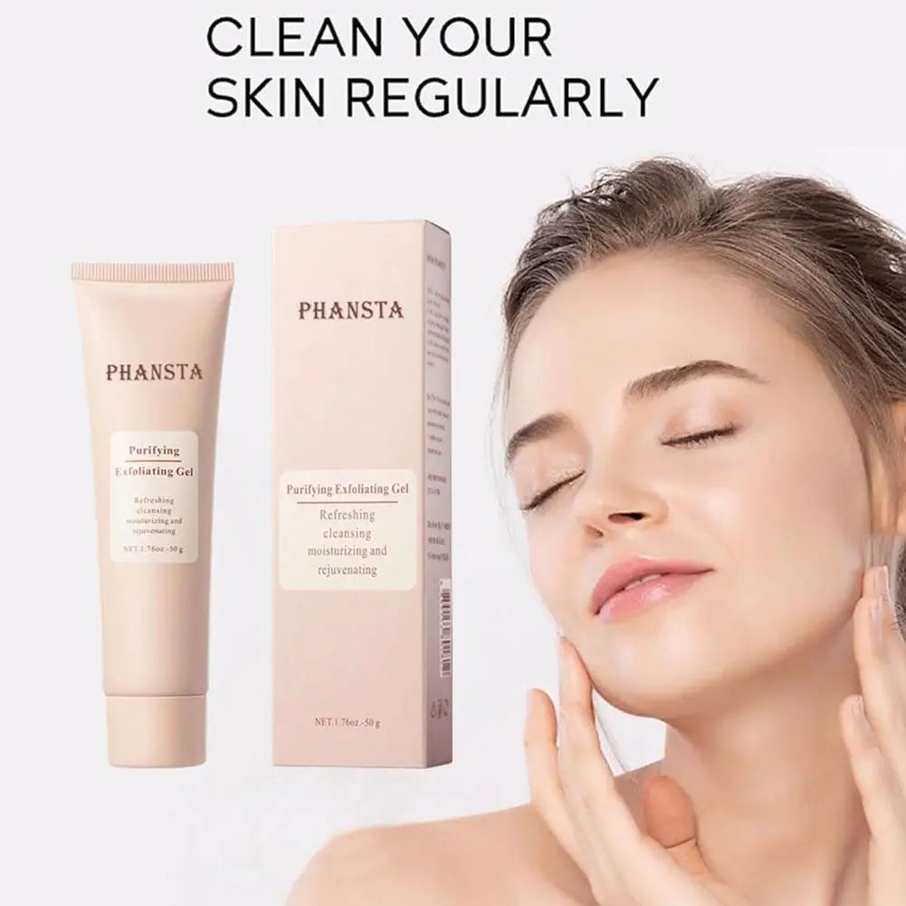 40g/50g Face Exfoliating Gel Deep Cleaning Pores Gentle Exfoliate Oil Control Smooth Soften Face Facial Scrub Skin Moisturizing Peaceful Pleasures Health and Wellness