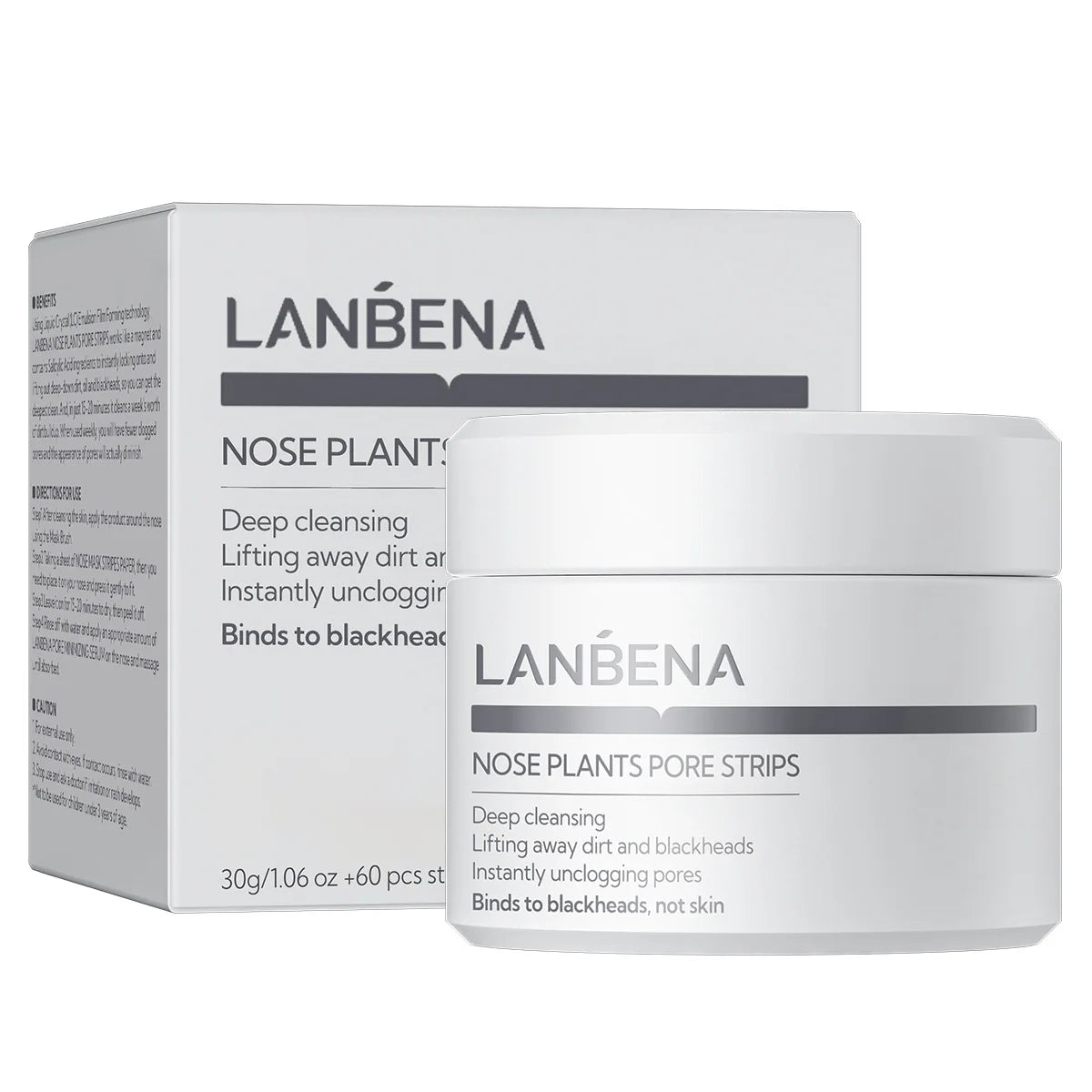 LANBENA Blackhead Removing Nose Strips and Pore Minimizing Serum Set Nose Mask Peaceful Pleasures Health and Wellness 2.0 NOSE STRIPS