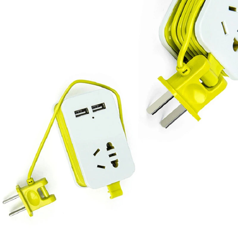 1.5M Extension Cord AC Outlets + 2 USB Ports Portable Power Strip Protector Peaceful Pleasures Health and Wellness
