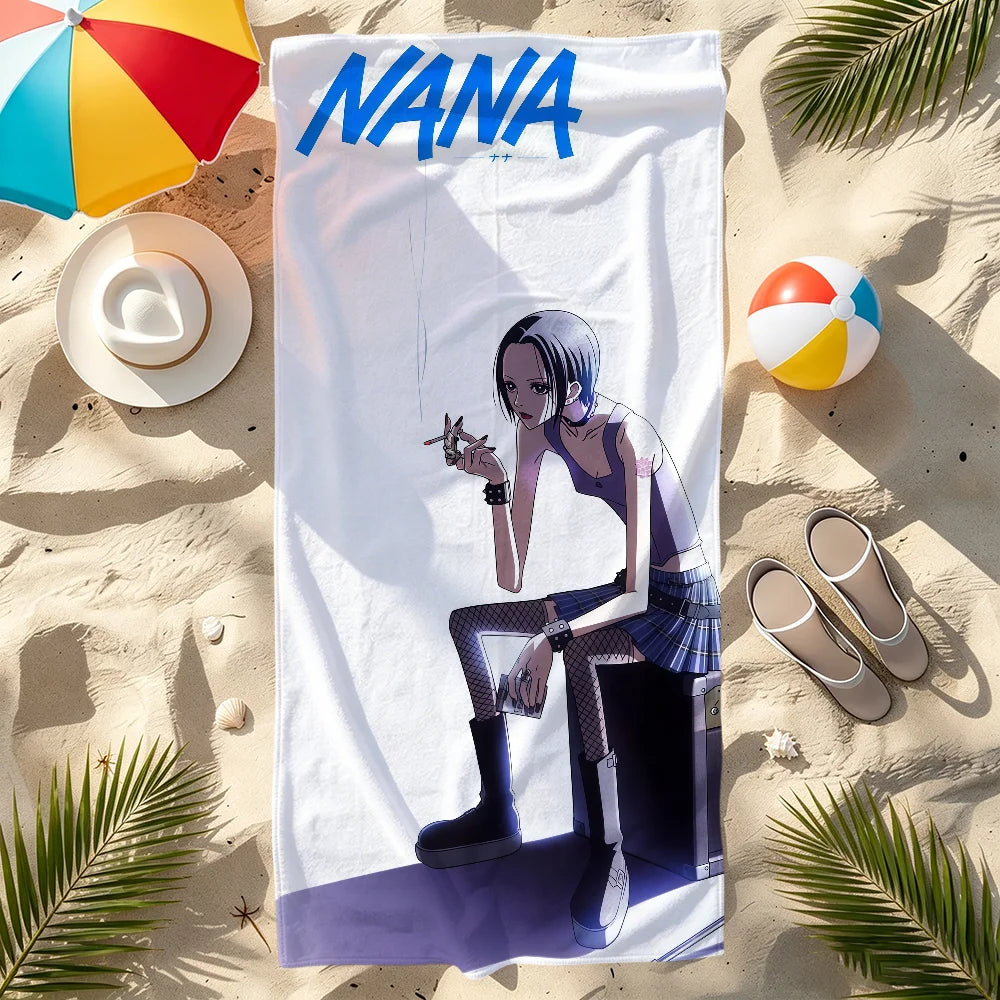 Nana Osaki Anime Quick-Dry Beach Towel | Soft Microfiber Pool Towel