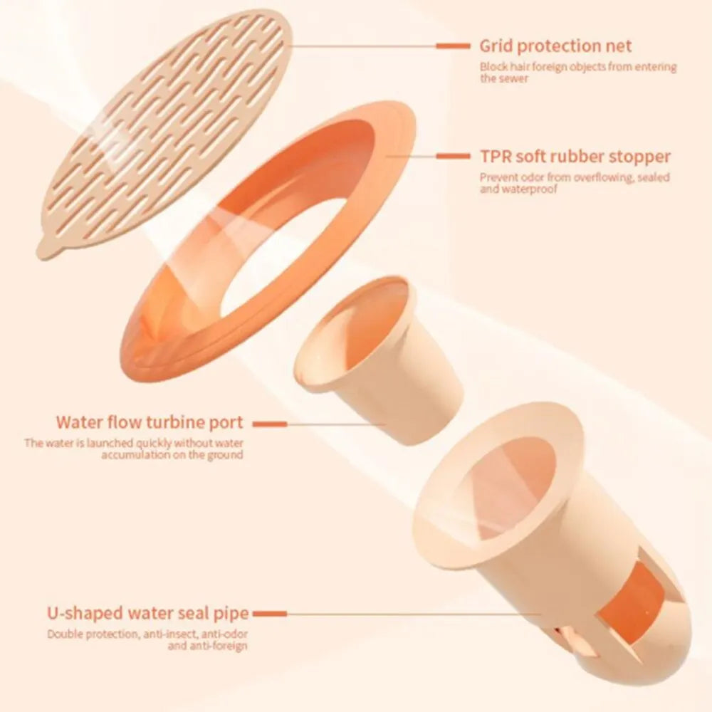 Floor Drain Deodorizer Plug – Sewer Filter & Anti-Bug Cover