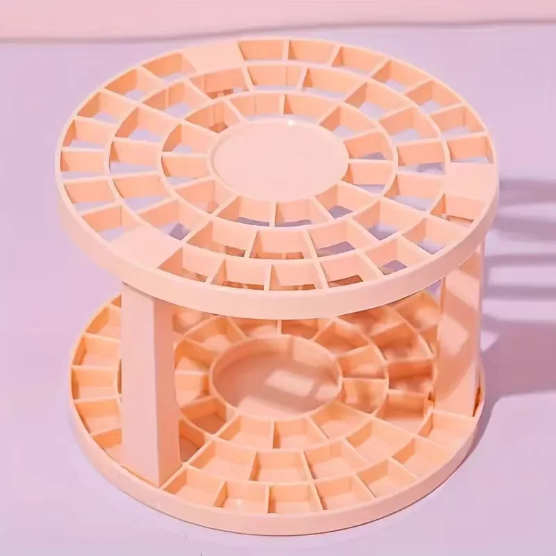 Rotating Makeup Organizer with Brush Holder & Perfume Tray