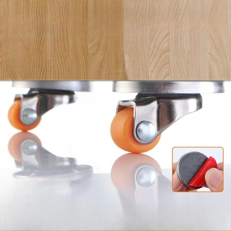 20-Pack 0.5" Silent Universal Furniture Caster Wheels