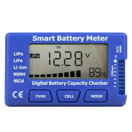 5 1 Intelligent Digital Battery Meter Capacity Checker LCD Display Peaceful Pleasures Health and Wellness Default Title