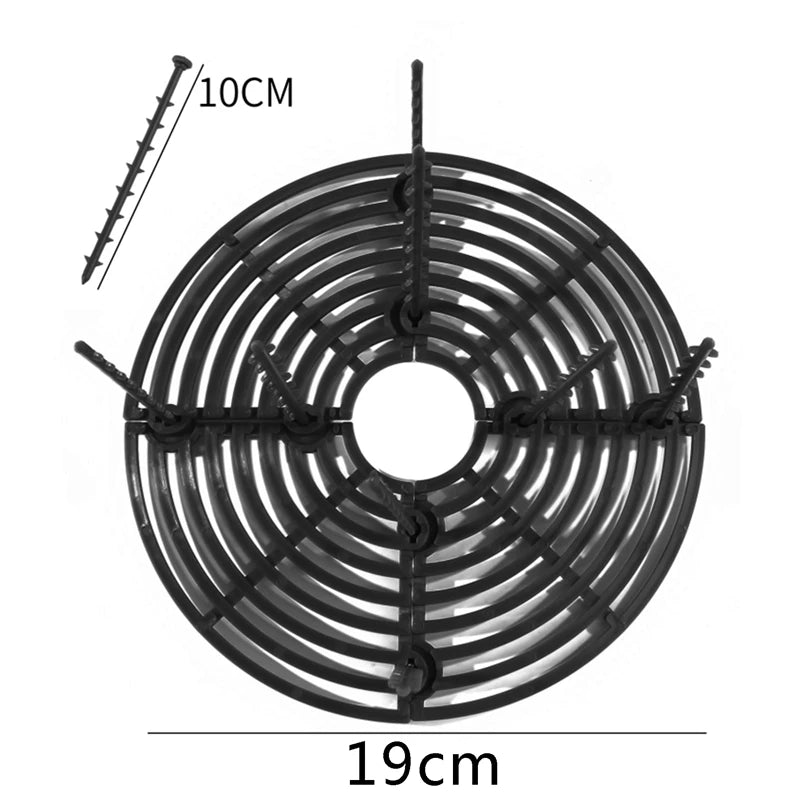 Plant Pot Soil Guard Grid Cover with Nails | Cat & Baby Safe