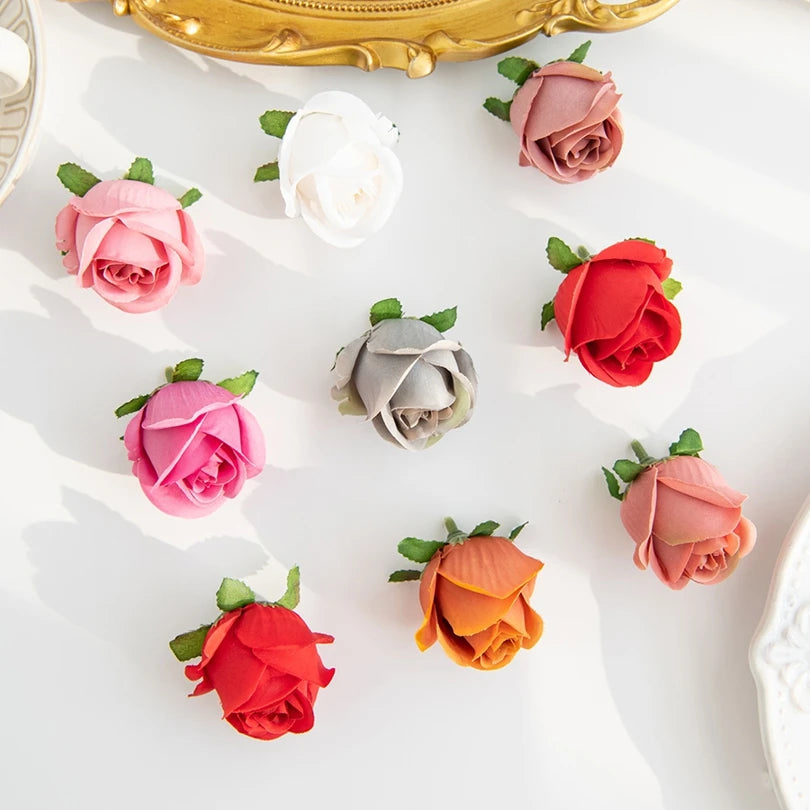 Artificial Silk Rose Flower Heads – Wedding & DIY Decor