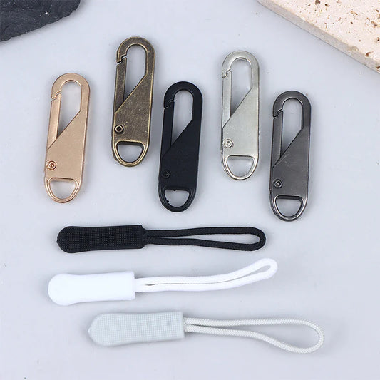 Metal Replacement Zipper Pulls & Cord Extenders – 5/10/20 Pack Zipper Pull Replacements Oasis Select