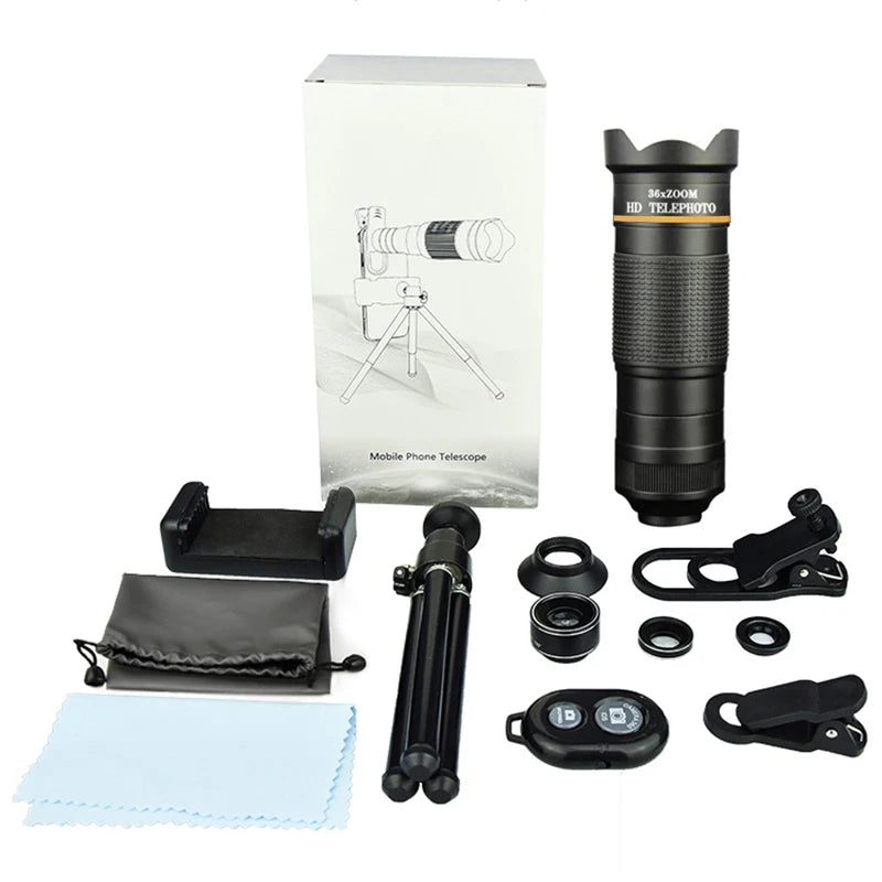 36X Telescope For Mobile Phone Lens For Photography Lens For Cell Phone Camera Zoom Lens For Mobile Microscope For Phone Lenses Peaceful Pleasures Health and Wellness Golden2