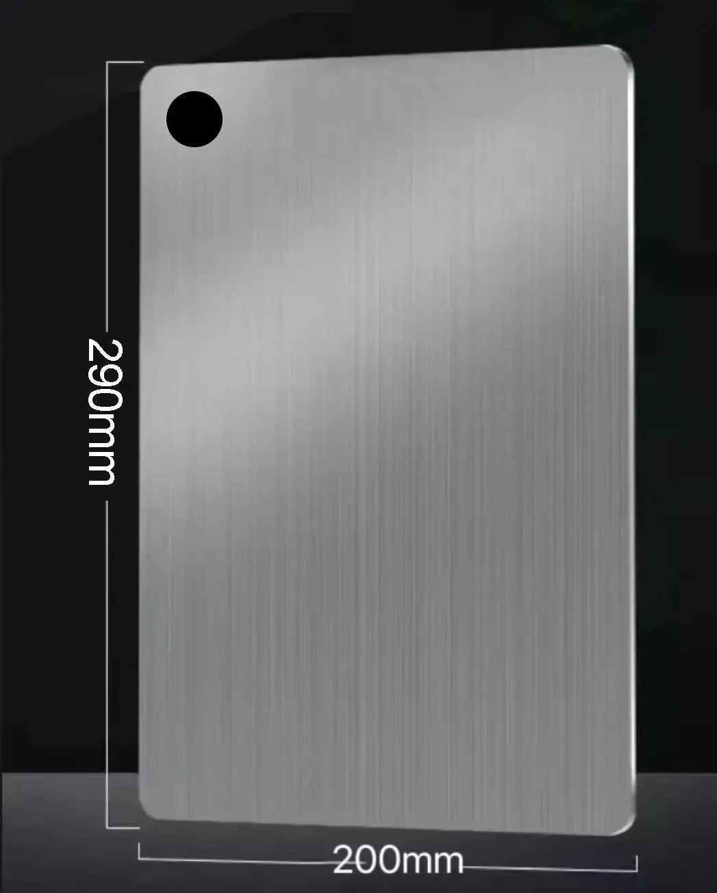 Stainless Steel Thickened Cutting Board Antibacterial Mildew-proof Kneading Dough Board Kitchen Fruit vegetable Cutting Board Peaceful Pleasures Health and Wellness 29x20cm-1