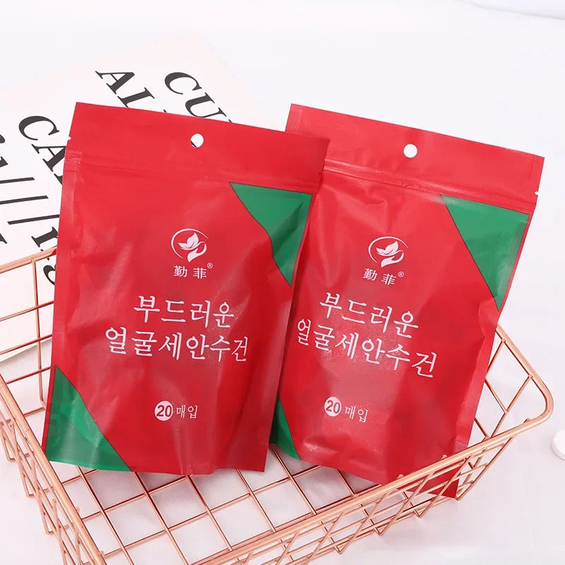Hotel Disposable Face Towel Home Bath Towels Portable Bathroom Accessories Wet Tissue Beach Compact Spa Household Wipes Travel Peaceful Pleasures Health and Wellness 2pack(40pcs) 24x30cm