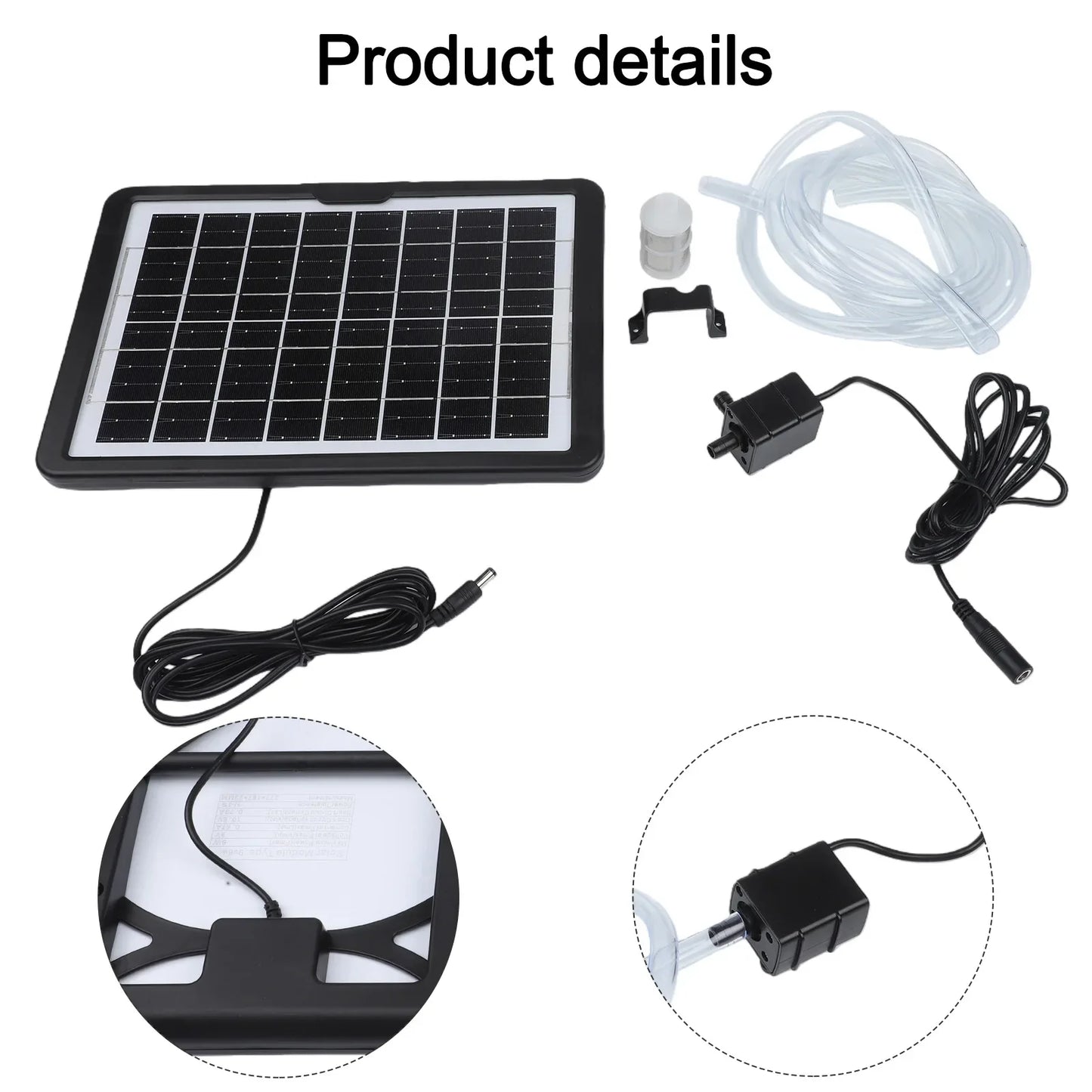 6W 9V Solar Submersible Pump with Bracket – Pond & Aquarium