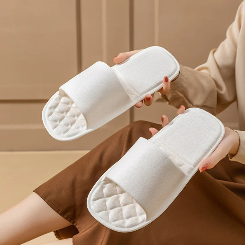 Women's Foldable Travel Slippers – Anti-Slip Washable Bath Slides