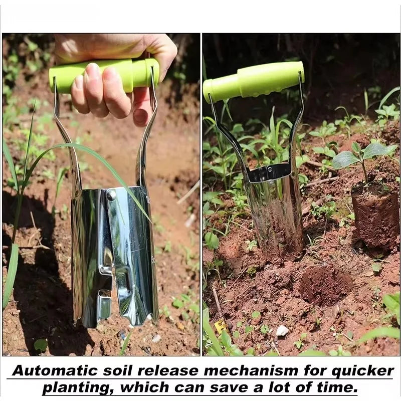 Stainless Steel Bulb Planter & Seedling Transplanter Tool