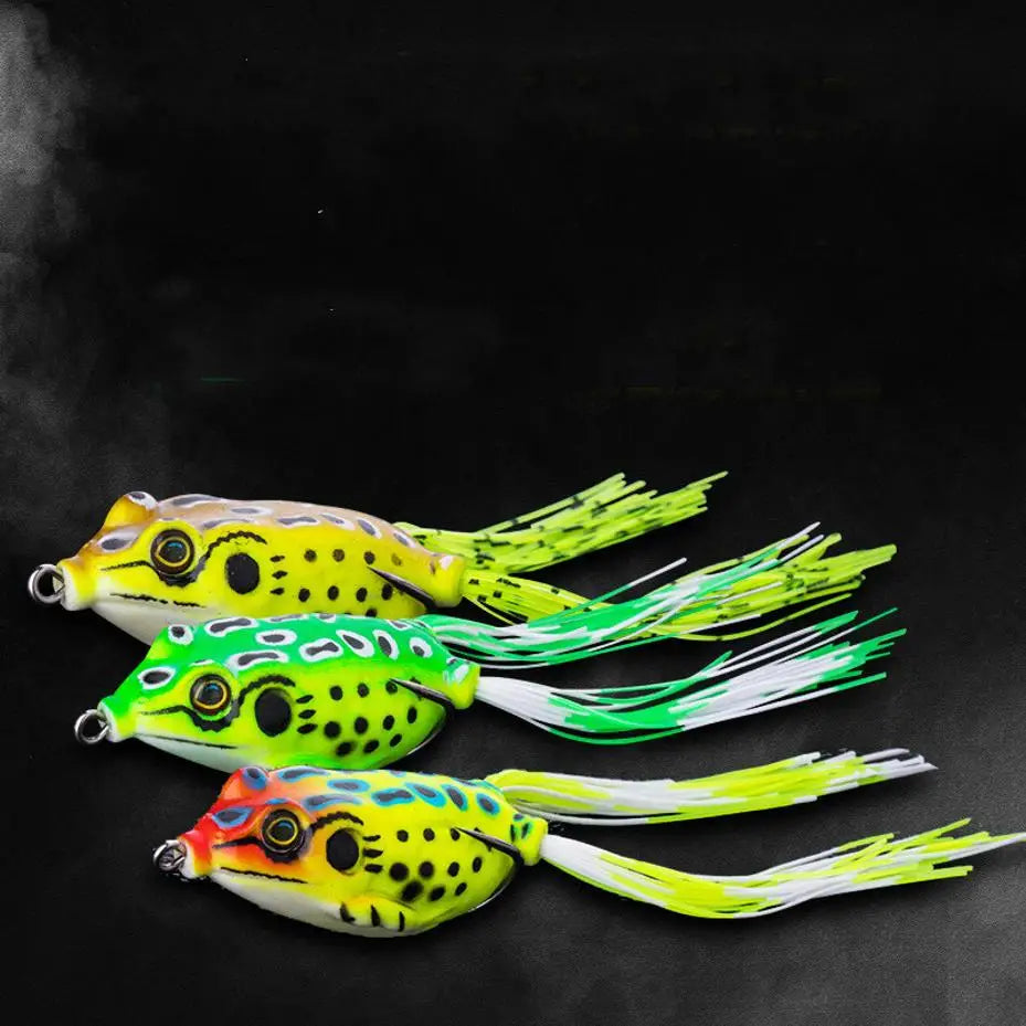 Soft Frog Bass Fishing Lure Hollow Body Topwater Lures Unpainted